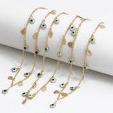 Lucky Eye Fatima Hand Heart Choker Necklace Evil Eye Tassel Necklace
