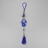 Evil Eye Glass Bead Keychain Tassel Hamsa Hand Car Keychain