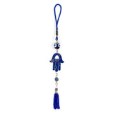 Evil Eye Glass Bead Keychain Tassel Hamsa Hand Car Keychain