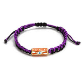 Colorful Braided Rope Evil Eye Charm Bracelet for Women Girls