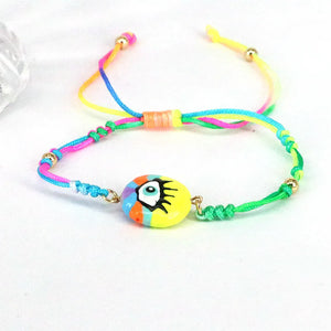 Lucky Eye Pearl Charm Bracelet Evil Eye Bracelet for Women Girls