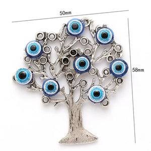 Evil Eye Life Tree Charms Magnets Decal Art Wall Room