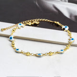 Evil Eye Tassel Anklet Foot Chain Ankle Bracelet for Women