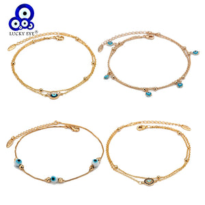 Evil Eye Tassel Anklet Foot Chain Ankle Bracelet for Women