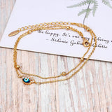 Evil Eye Tassel Anklet Foot Chain Ankle Bracelet for Women