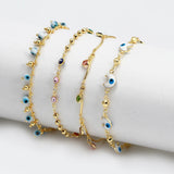 Evil Eye Tassel Anklet Foot Chain Ankle Bracelet for Women