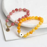 Evil Eye Beaded Bracelet Adjustable Charm Bracelet Women Girls Men Jewelry