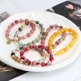 Evil Eye Beaded Bracelet Adjustable Charm Bracelet Women Girls Men Jewelry
