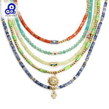 Lucky Eye Fatima Hand Evil Eye Pendant Necklace Women Men Jewelry