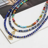 Lucky Eye Fatima Hand Evil Eye Pendant Necklace Women Men Jewelry