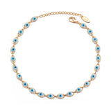 Evil Eye Ankle Bracelet Copper Leg Chain Anklet Jewelry Women Men