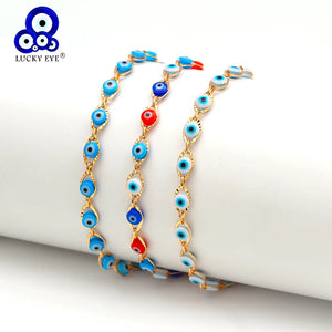 Evil Eye Ankle Bracelet Copper Leg Chain Anklet Jewelry Women Men