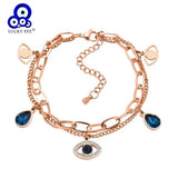Lucky Eye Evil Eye Charm Bracelet Titanium steel