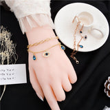 Lucky Eye Evil Eye Charm Bracelet Titanium steel