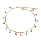 Eye Water Drop Sun Anklet Leg Chain Ankle Bracelet EY6528