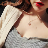 Angel Wing Pendant S925 Silver Austrian Crystal Necklace