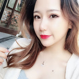 Angel Wing Pendant S925 Silver Austrian Crystal Necklace