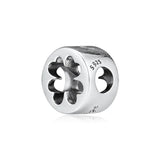 Lucky Clover Silver Bead For Bracelets
