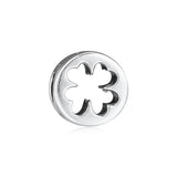 Lucky Clover Silver Bead For Bracelets