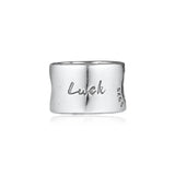 Lucky Clover Silver Bead For Bracelets