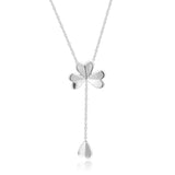 Four-Leaf Clover Necklace & Pendant Sterling Silver Chain Jewelry