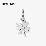 Four-Leaf Clover Pendant for Pan Bracelet Charms
