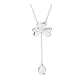 Four Leaf Clover Pendant Necklace 925 Sterling Silver Choker