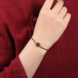 Four Leaf Clover Red Thread Bracelet Tennis for Men