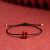 Four Leaf Clover Red Thread Bracelet Tennis for Men