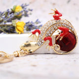 Crystal Lizard Keychain Purse Bag Pendant HandBag Holder Women