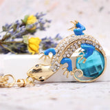 Crystal Lizard Keychain Purse Bag Pendant HandBag Holder Women