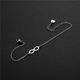 Lucky Number 8 Infinite Stainless Steel Bracelet