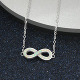 Opal Crystal Love Infinity Charm Bracelet - S925 Silver Adjustable