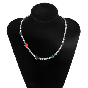 Lucky Number Eight Dice Choker Necklace Men Women Jewelry