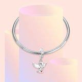 Lucky Owl Bead Charms for Charm Bracelets 100% SSilver Plating