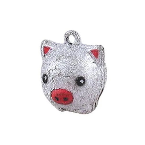 Lucky Pig Metal Jingle Bell Charms DIY Craft Pendant Accessories