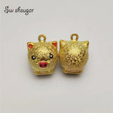 Lucky Pig Metal Jingle Bell Charms DIY Craft Pendant Accessories