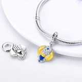 Egyptian Scarab Dangle Charm for Bracelet Necklace Silver Women Pendants