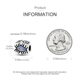 Lucky Protective Eye Beads Totems Charm for Bracelet Necklace Silver