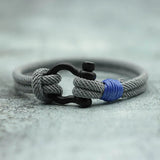Red Milan Rope Bracelet with Horseshoe Buckle