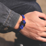 Red Milan Rope Bracelet with Horseshoe Buckle