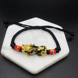 Red Rope Bracelet Lucky Charm Pixiu Tibetan Buddhist Knot