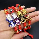 Red Rope Bracelet Lucky Charm Pixiu Tibetan Buddhist Knot