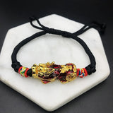 Red Rope Bracelet Lucky Charm Pixiu Tibetan Buddhist Knot