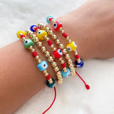 Evil Eye Bracelet Beads Y2K Jewelry for Women