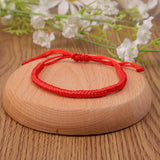 Red Thread Bracelet for Women Men Tibetan Buddhist Adjustable Handwoven Braided