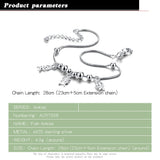 925 Sterling Silver Fishbone Anklet for Women
