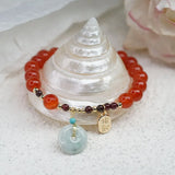 Natural Jade Pendant Fish Bracelets for Women Fine Jewelry ASL245