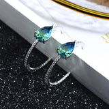 Sonny Brazil Hoop Earrings With 3 Crystal Huggie Brincos