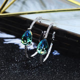 Sonny Brazil Hoop Earrings With 3 Crystal Huggie Brincos